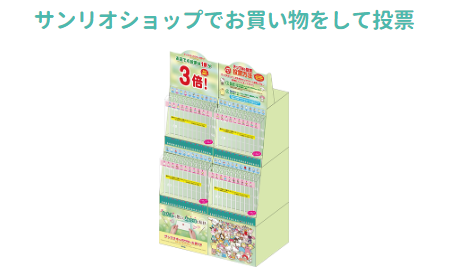 サンリオショップで投票