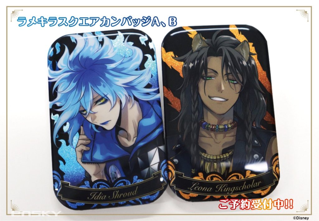 ラメキラスクエア缶バッジ予約販売テンポ