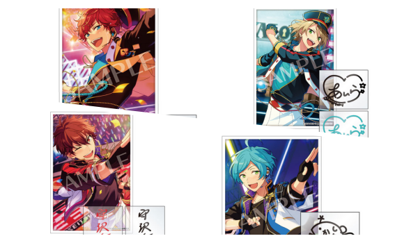 4あんスタサインステッカー Vol.3.4予約販売店(スターラメver)あんさんぶるスターズ!!