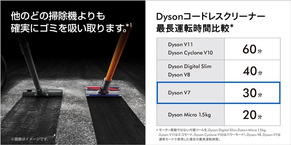 3.ダイソン V7コードレス掃除機オンライン限定種類取扱